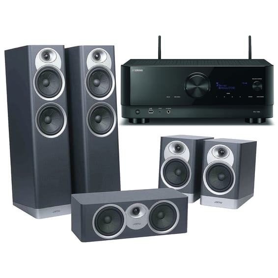 Yamaha RX-V6A Noir + Jamo S7-25HCS Bleu Fjord