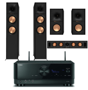 Yamaha RX-V6A Noir + Klipsch RF605FA HCM 5.0