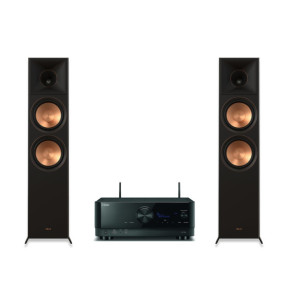 Yamaha RX-V6A Noir + Klipsch RP-8060FA II Noyer
