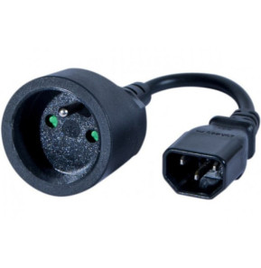 Adaptateur secteur IEC C14 mâle / connecteur...