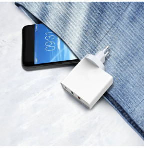 Akashi Chargeur de Voyage 32W Universel 4-en-1