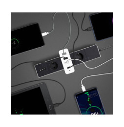 Akashi Chargeur Secteur 60W 6A USB-C + 3x USB-A