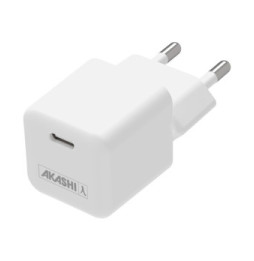 Akashi Chargeur secteur USB-C 30W Origine France Garantie Blanc