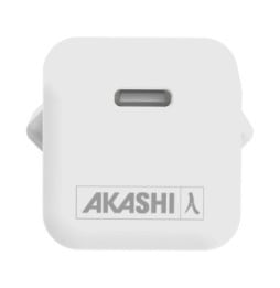 Akashi Chargeur secteur USB-C 30W Origine France Garantie Blanc