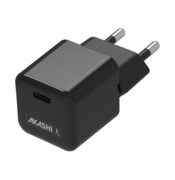 Akashi Chargeur secteur USB-C 30W Origine France Garantie Noir