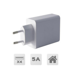 Akashi Turbo Chargeur Secteur 4 USB 5A
