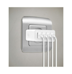 Akashi Turbo Chargeur Secteur 4 USB 5A