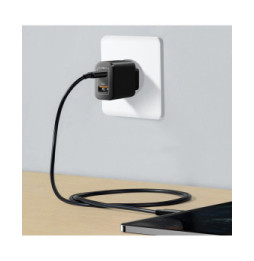 Akashi Chargeur Secteur 20W USB-A Quick Charge 3.0 Noir