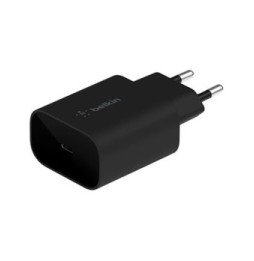 Belkin Chargeur Secteur USB-C 25 W pour iPhone (20 W) et Samsung (25 W) (Noir)