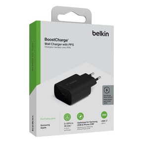 Belkin Chargeur Secteur USB-C 25 W pour iPhone (20 W) et Samsung (25 W) (Noir) — image 2