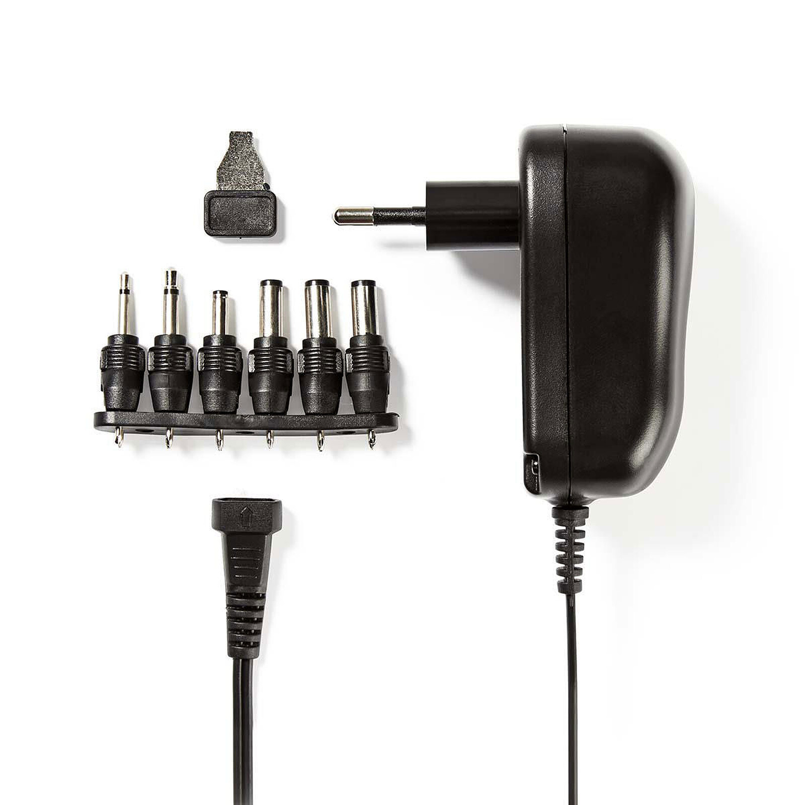 Adaptateur Secteur Universel AC à DC 30W - AQSACOKIYA - 8 Connecteurs DC - Noir