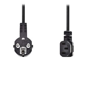 Nedis Câble d'alimentation coudé pour PC, moniteur et onduleur noir - 2 mètres — image 2