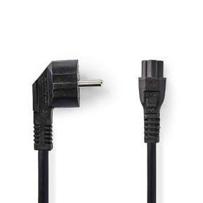 Nedis Câble d'alimentation tripolaire noir - 3 mètres - Coudé — image 3