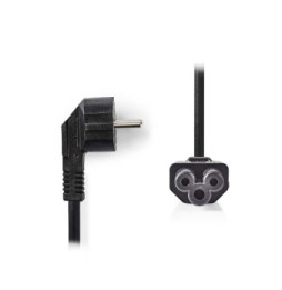 Nedis Câble d'alimentation tripolaire noir - 5 mètres - Coudé