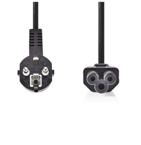 Nedis Câble d'alimentation tripolaire noir - 5 mètres - Coudé