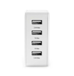 Nedis Chargeur mural USB avec 4 sorties USB-A - Blanc