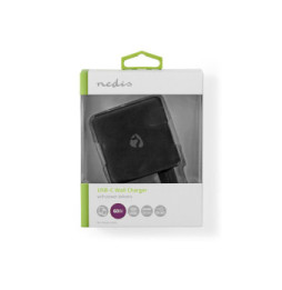 Nedis Chargeur mural USB-C 65W (Noir)