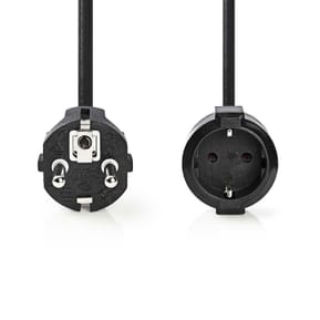 Nedis Rallonge électrique droite noire - 5 mètres — image 2