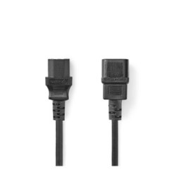 Nedis Rallonge pour PC, moniteur et onduleur noir - 3 mètres