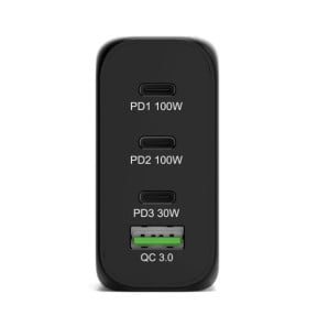 PORT Connect Chargeur Secteur Combo 120W - 2x 100W + 1x 30W USB-C Power Delivery / 1x USB-A