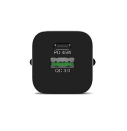 PORT Connect Chargeur Secteur Combo 45W USB-C Power Delivery / USB-A