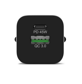 PORT Connect Chargeur Secteur Combo 45W USB-C Power Delivery / USB-A