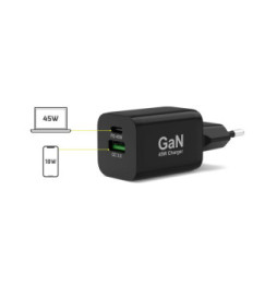 PORT Connect Chargeur Secteur Combo 45W USB-C Power Delivery / USB-A