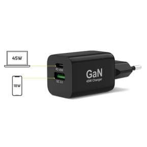 PORT Connect Chargeur Secteur Combo 45W USB-C Power Delivery / USB-A — image 5