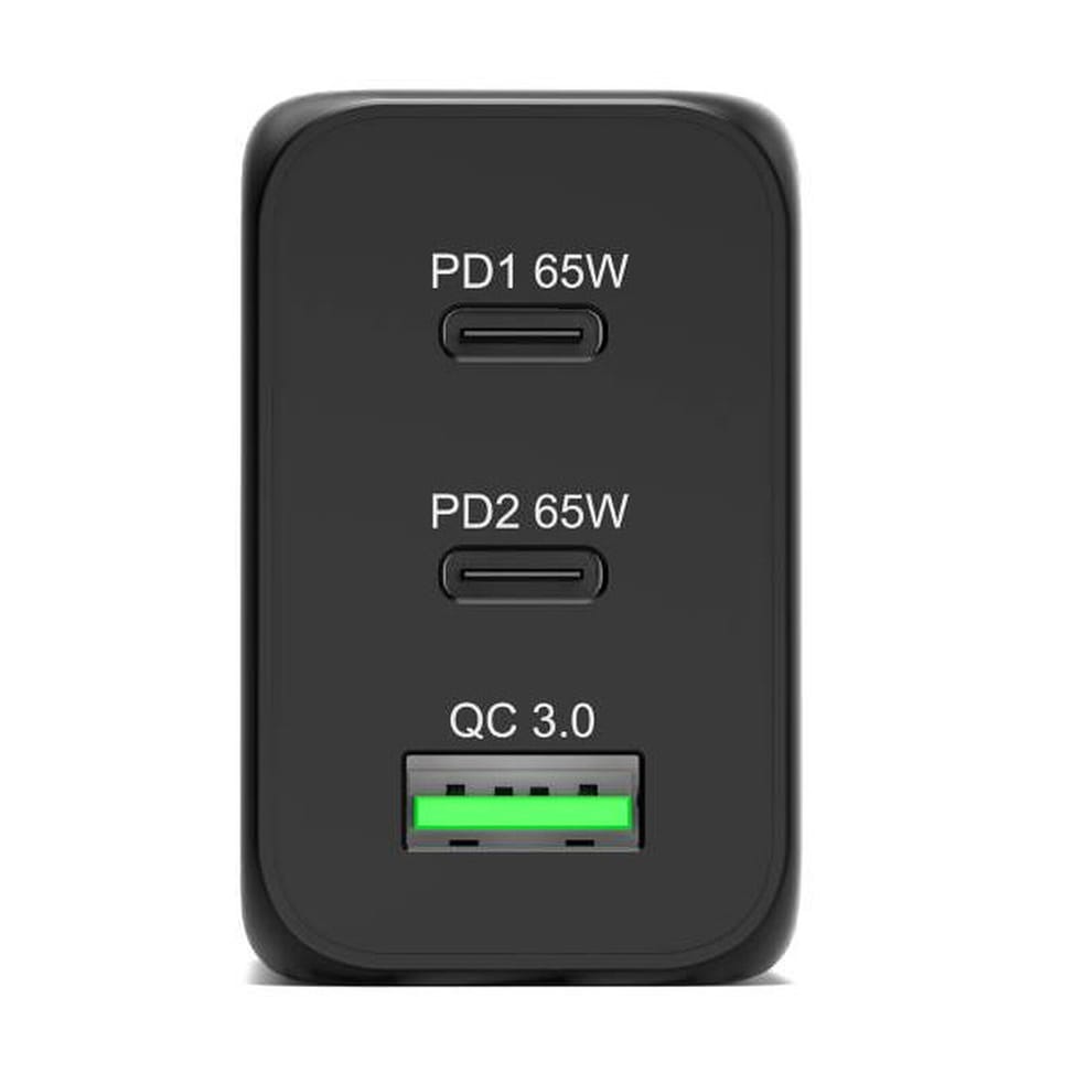 PORT Connect Chargeur Secteur Combo 65W 2x USB-C Power Delivery / 1x USB-A — image 4