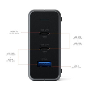 SATECHI Chargeur 100W USB-C PD GaN