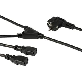 StarTech.com Cordon d'alimentation PC en Y de 2 m avec prise Schuko vers C13, 10A 250V, 18AWG — image 2