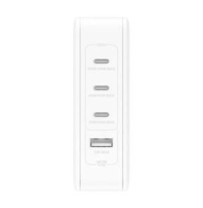 Belkin Belkin Chargeur Secteur 140W avec 4 sorties (3 x USB-C et 1 USB-A) (Blanc)