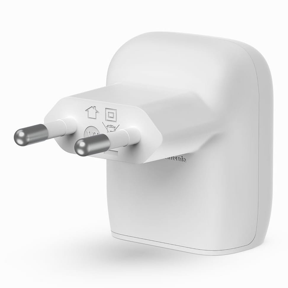 Belkin Chargeur secteur USB-C 20 W avec câble USB-C vers Lightning (Blanc) — image 2