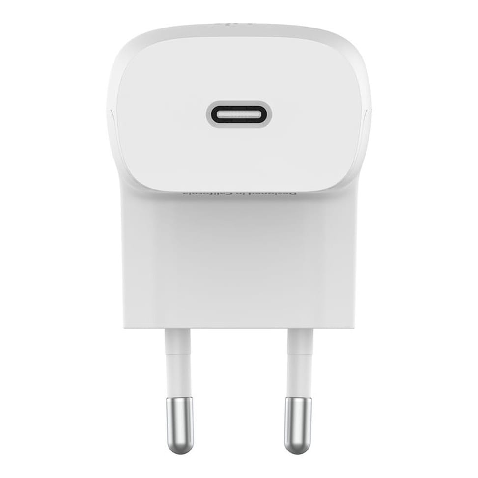 Belkin Chargeur secteur USB-C 20 W avec câble USB-C vers Lightning (Blanc) — image 4