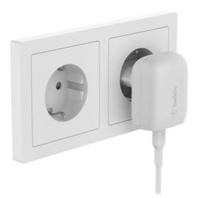 Belkin Chargeur secteur USB-C 20 W avec câble USB-C vers Lightning (Blanc) — image 5