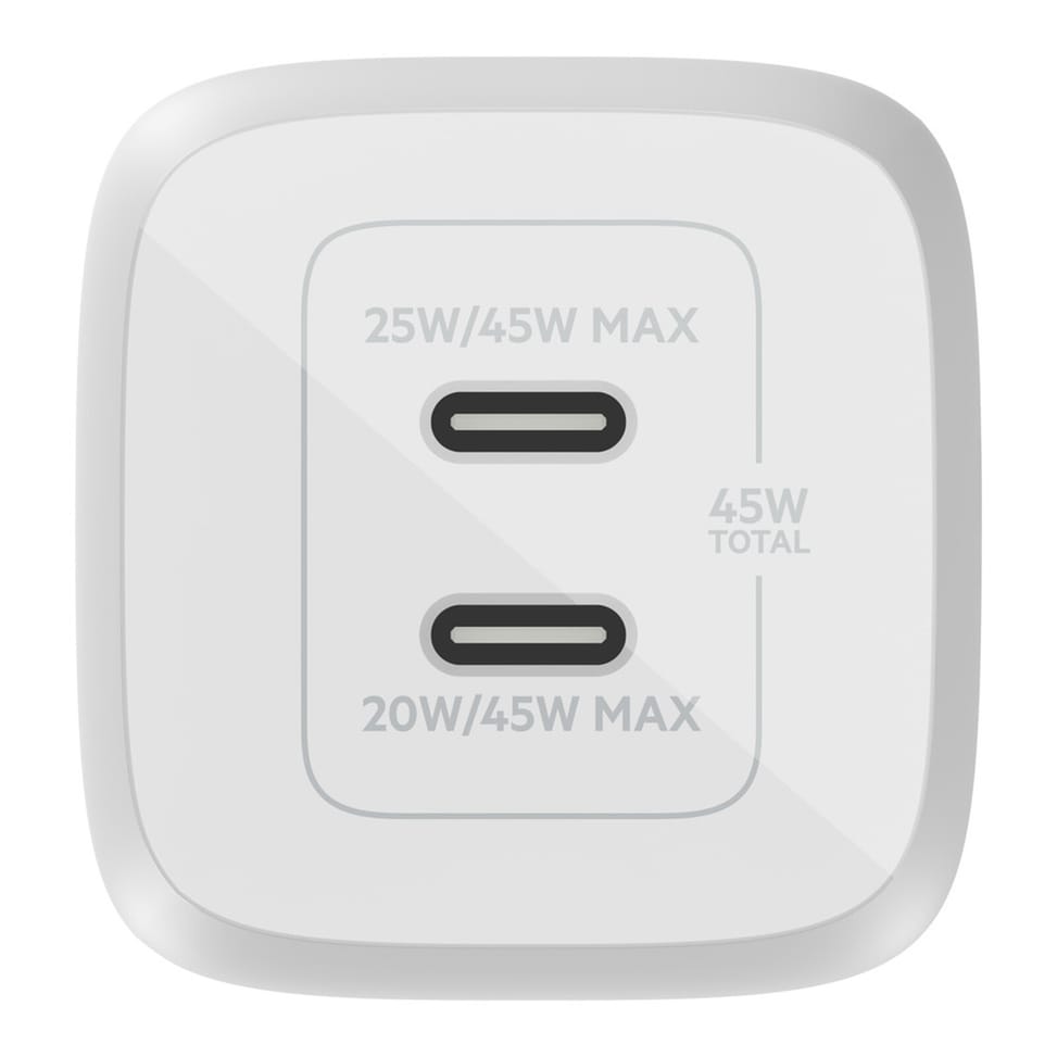 Belkin Chargeur secteur USB-C 45 W (Blanc) — image 2