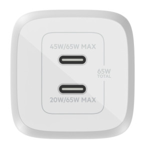 Belkin Chargeur USB-C 65W max pour PC, MacBook et Smartphone