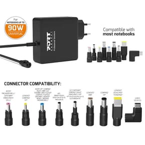 PORT Connect Adaptateur secteur universel 8 embouts 90W — image 4