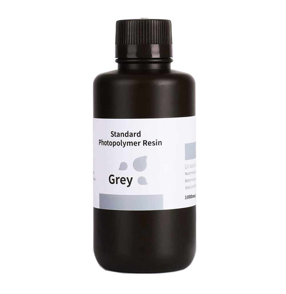Elegoo Résine LCD Photopolymère Standard (1000 g) - Gris