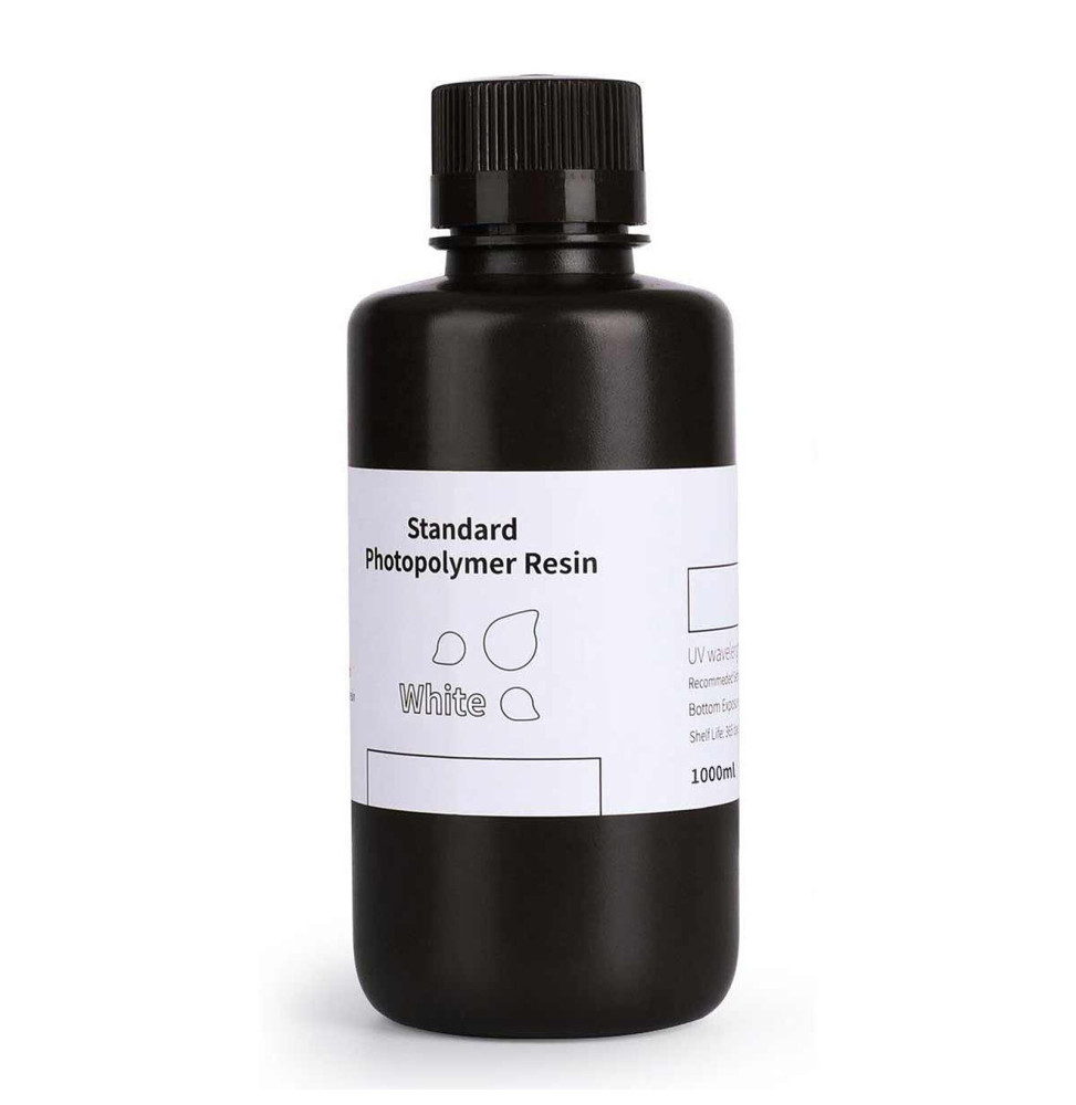 Elegoo Résine LCD Photopolymère Standard (1000 g) - Blanche