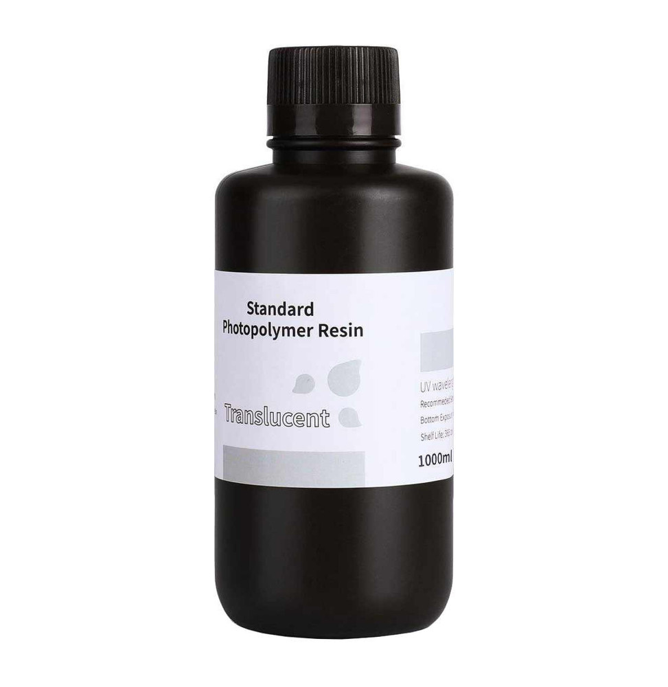 Elegoo Résine LCD Photopolymère Standard (1000 g) - Translucide