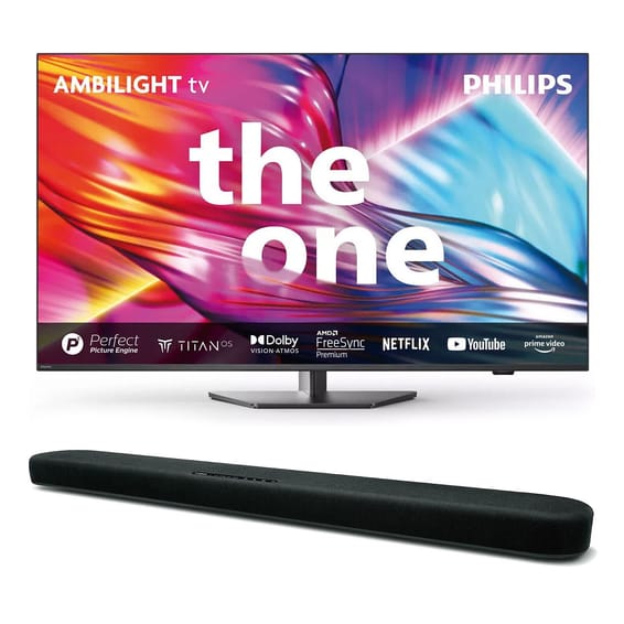 TV Philips The One 65PUS8909/12 + Yamaha SR-B20A Noir