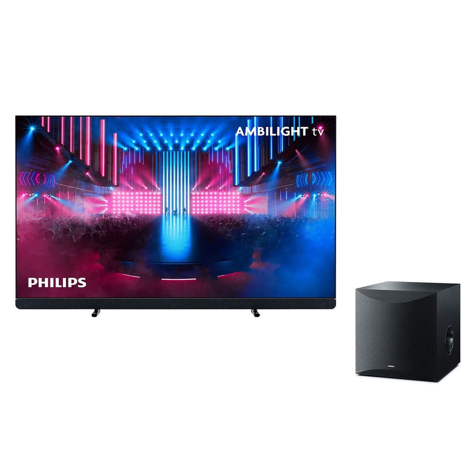 TV Philips 65OLED909 + Yamaha NS-SW100 Noir — image 1