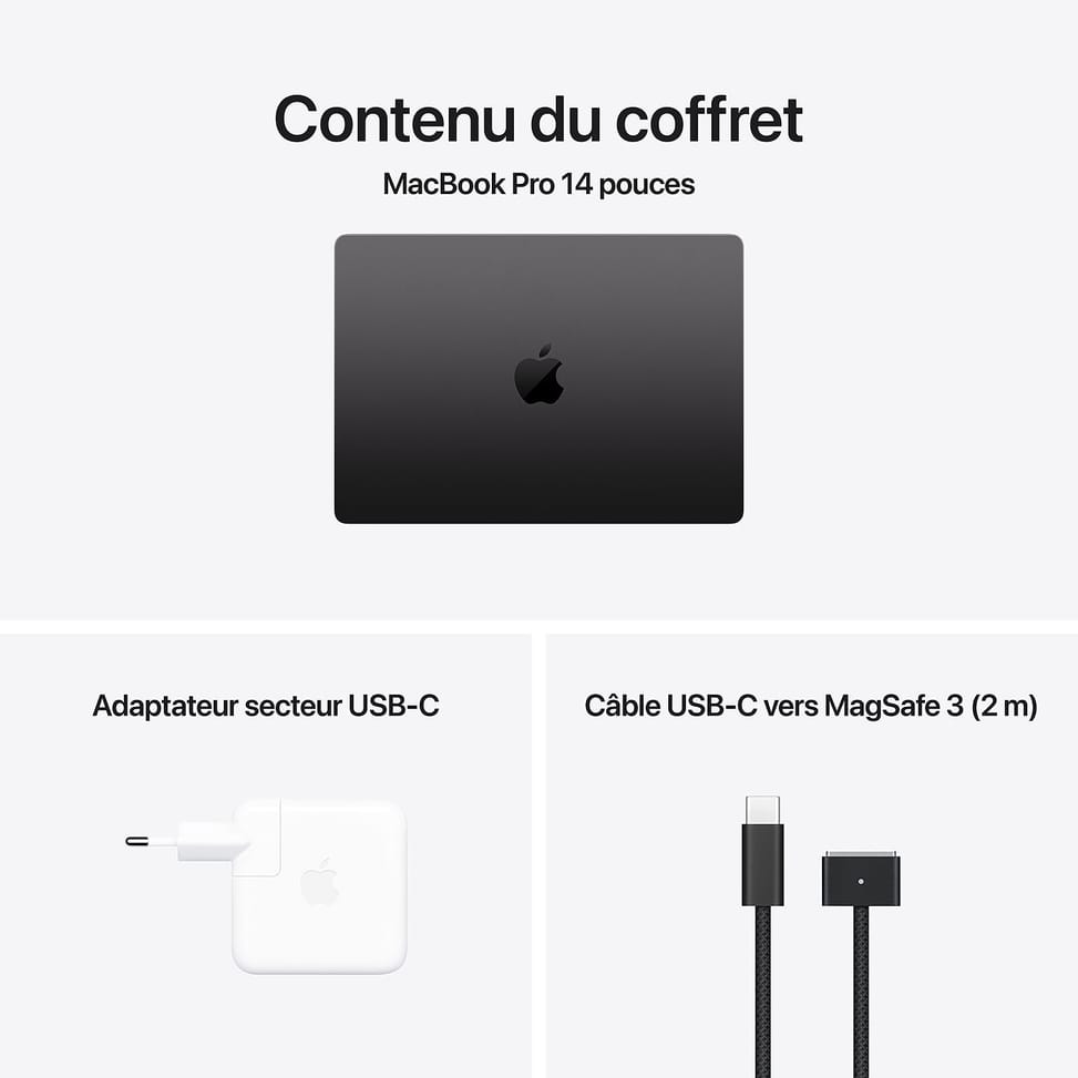 Apple MacBook Pro M4 Pro 14 Noir sidéral 24 Go/512 Go (MX2H3FN/A-NANO) — image 5