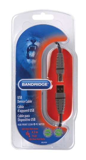 Câble USB Bandridge A Mâle / USB B Mâle — image 2