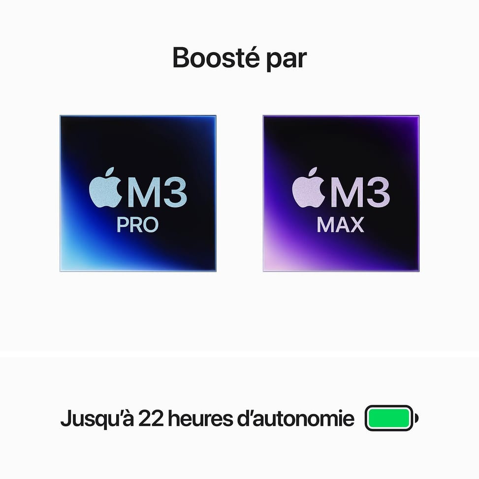 Apple MacBook Pro M3 Pro 16 Noir sidéral 18Go/512 Go (MRW13FN/A) — image 3