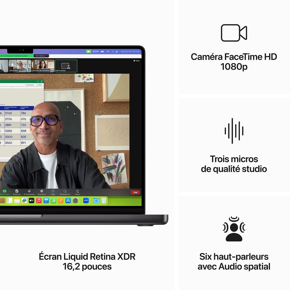 Apple MacBook Pro M3 Pro 16 Noir sidéral 18Go/512 Go (MRW13FN/A) — image 4