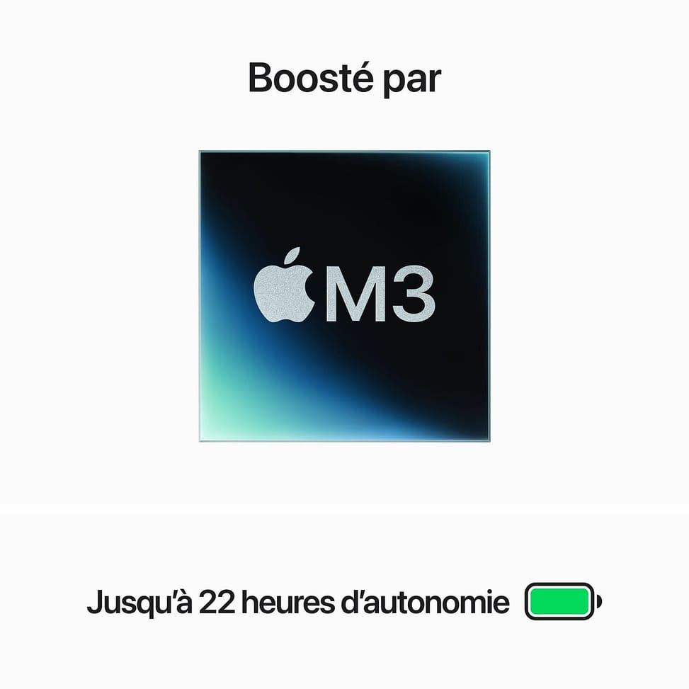 Apple MacBook Pro M3 14 Argent 8Go/1 To (MR7K3FN/A) — image 3