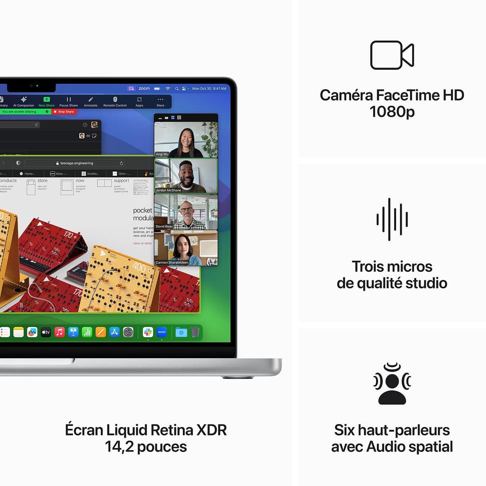 Apple MacBook Pro M3 14 Argent 8Go/1 To (MR7K3FN/A) — image 4
