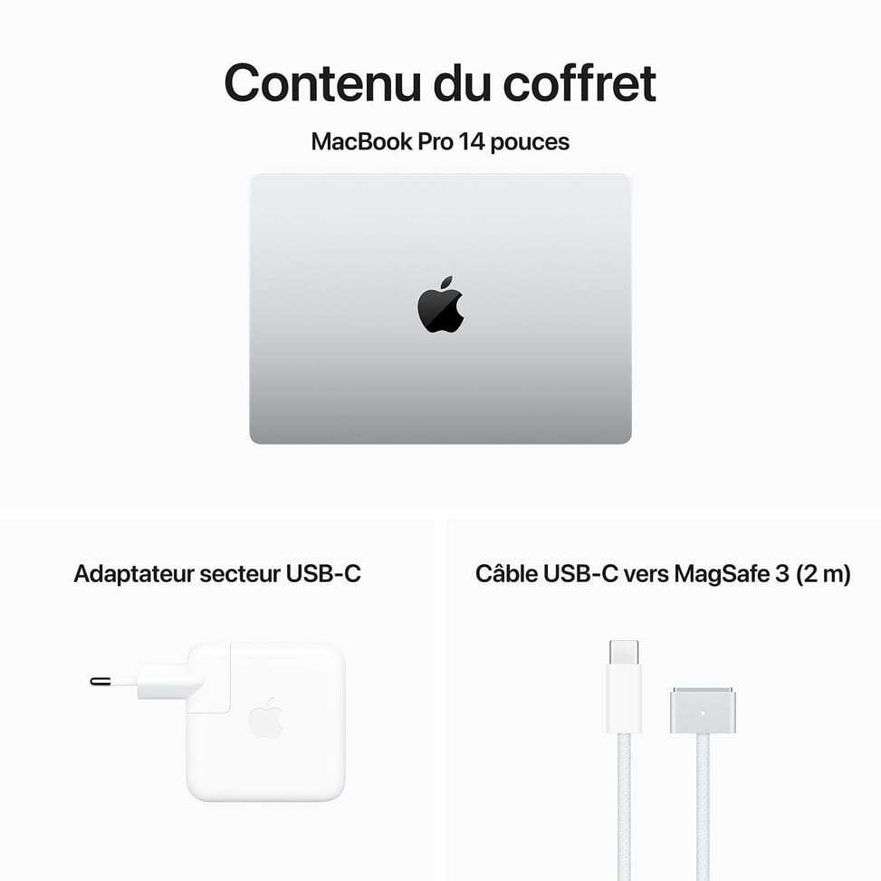 Apple MacBook Pro M3 14 Argent 8Go/1 To (MR7K3FN/A) — image 5